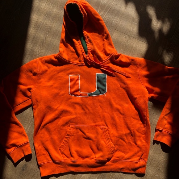 Orange University Of Miami Hoodie XXL - Picture 6 of 9
